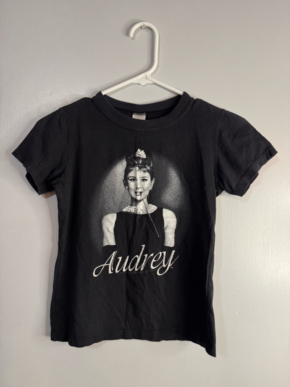 American Apparel Black Audrey Hepburn Graphic Tee Shirt Size XS